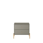 Jasper 25" Nightstand (2-Drawer) in Sage Gray