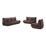 Relax Velvet Upholstered Chair in Brown