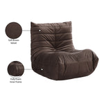 Relax Velvet Upholstered Chair in Brown