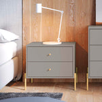 Jasper 25" Nightstand (2-Drawer) in Sage Gray