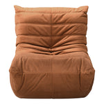 Relax Velvet Upholstered Chair in Cognac