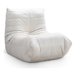 Relax Velvet Upholstered Chair in Cream