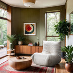 Relax Velvet Upholstered Chair in Cream