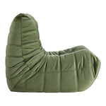 Relax Velvet Upholstered Chair in Green