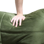 Relax Velvet Upholstered Chair in Green