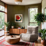 Relax Velvet Upholstered Chair in Taupe