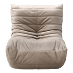 Relax Velvet Upholstered Chair in Taupe