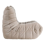 Relax Velvet Upholstered Chair in Taupe