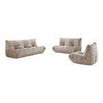 Relax Velvet Upholstered Chair in Taupe