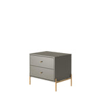 Jasper 25" Nightstand (2-Drawer) in Sage Gray