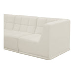 Relax 98" Velvet Upholstered 5pc. Modular Sectional in Cream