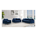 Naomi Velvet Upholstered Chair in Navy