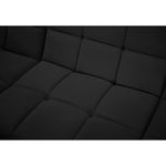 Relax 128" Velvet Upholstered 6pc. Modular Sectional in Black