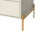 Jasper 25" Nightstand (2-Drawer) in Off White
