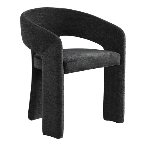 Rendition Fabric Upholstered Dining Chair in Black