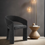 Rendition Fabric Upholstered Dining Chair in Black