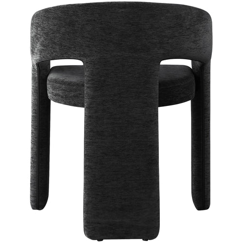 Rendition Fabric Upholstered Dining Chair in Black