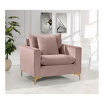 Naomi Velvet Upholstered Chair in Pink