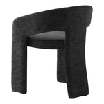 Rendition Fabric Upholstered Dining Chair in Black