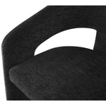 Rendition Fabric Upholstered Dining Chair in Black