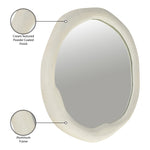 Armada Aluminum Mirror in Cream