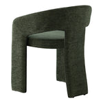 Rendition Fabric Upholstered Dining Chair in Green