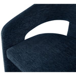 Rendition Fabric Upholstered Dining Chair in Navy