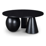 Revive Solid Wood And Oak Veneer Coffee Table in Black