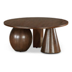 Revive Solid Wood And Oak Veneer Coffee Table in Brown