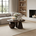 Revive Solid Wood And Oak Veneer Coffee Table in Brown