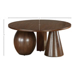 Revive Solid Wood And Oak Veneer Coffee Table in Brown