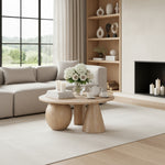 Revive Solid Wood And Oak Veneer Coffee Table in Natural