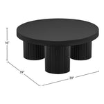 Rhodes Iron Coffee Table in Black