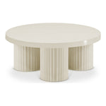 Rhodes Iron Coffee Table in Cream