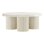 Rhodes Iron Coffee Table in Cream