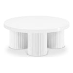Rhodes Iron Coffee Table in White