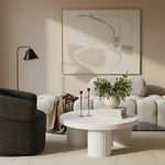 Rhodes Iron Coffee Table in White