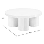 Rhodes Iron Coffee Table in White