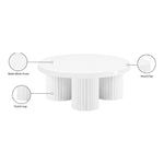 Rhodes Iron Coffee Table in White
