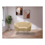 Ritz Velvet Upholstered Chair in Camel