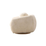 Tribeca Chenille Lounge Chair in Cream