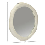 Armada Aluminum Mirror in Cream