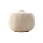 Tribeca Chenille Lounge Chair in Cream