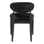 Riccio Vegan Leather Upholstered Dining Side Chair in Black
