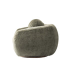 Tribeca Chenille Lounge Chair in Olive Green