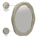 Armada Aluminum Mirror in Taupe