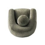 Tribeca Chenille Lounge Chair in Olive Green