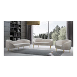 Ritz Velvet Upholstered Chair in Cream
