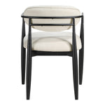 Riccio Performance Fabric Upholstered Dining Arm Chair in Beige