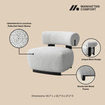 Bartow Upholstered Lounge Chair in Ivory Multi